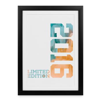 10E ÉDITION LIMITÉE DU 10E ANNIVERSAIRE 2016 - Affiche encadrée (27 × 37 cm) - noir - Devant