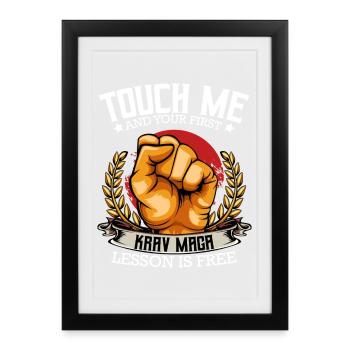 Krav Maga - Framed poster (27 × 37 cm) - black - Front