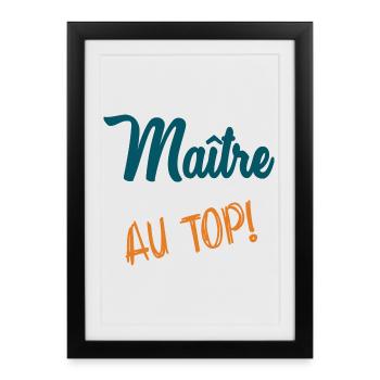 MASTER - Framed poster (27 × 37 cm) - black - Front