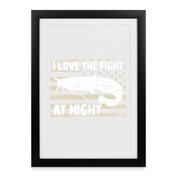 Poisson-chat - Affiche encadrée (27 × 37 cm) - noir - Devant