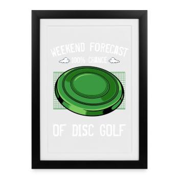 Frisbee - Framed poster (27 × 37 cm) - black - Front