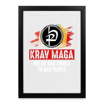 Krav Maga - Framed poster (27 × 37 cm) - black - Front
