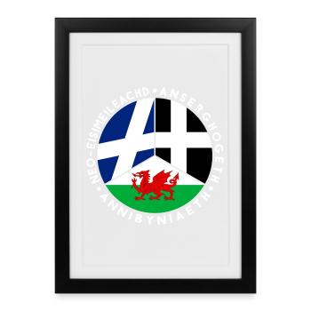 Scottish, Welsh, Cornish Independence, Celtic - Framed poster (27 × 37 cm) - black - Front