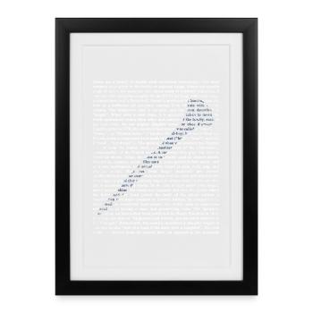 Swingende Klarinette Holzbläser - Gerahmtes Poster (27 × 37 cm) - Schwarz - Vorne