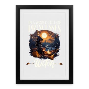 Witch - Gerahmtes Poster (27 × 37 cm) - Schwarz - Vorne