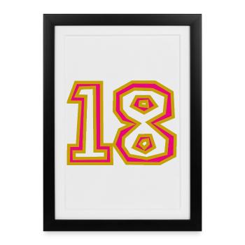 18 - Framed poster (27 × 37 cm) - black - Front