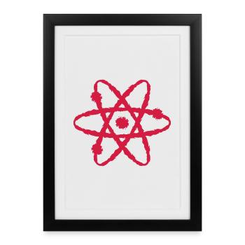 Scientific symbol - Framed poster (27 × 37 cm) - black - Front