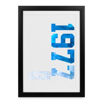 49TH BIRTHDAY LIMITED EDITION 1977 - Framed poster (27 × 37 cm) - black - Front