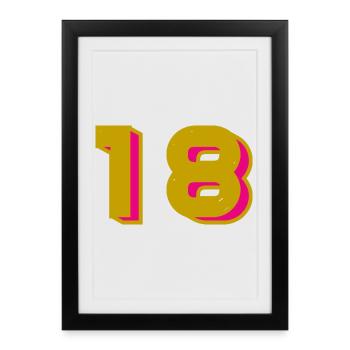 18 - Framed poster (27 × 37 cm) - black - Front