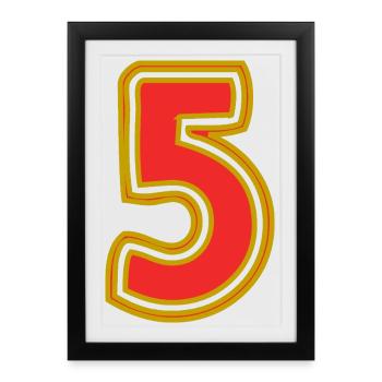 5 - Framed poster (27 × 37 cm) - black - Front