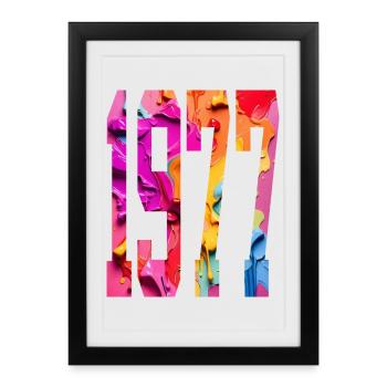 BUNT 49TH BIRTHDAY 1977 - Framed poster (27 × 37 cm) - black - Front