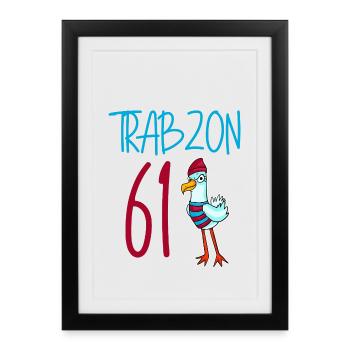 Trabzon 61 Turkey city - Framed poster (27 × 37 cm) - black - Front