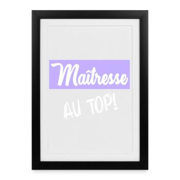 mistress - Framed poster (27 × 37 cm) - black - Front