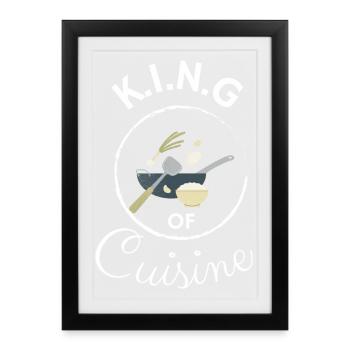 KING OF CUISINE - Framed poster (27 × 37 cm) - black - Front