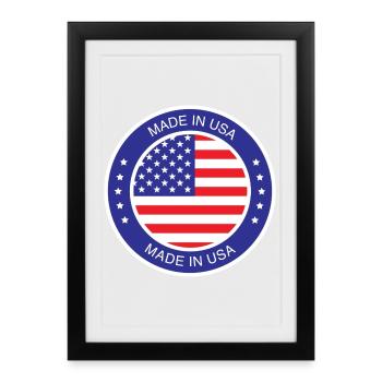 made in the USA - Framed poster (27 × 37 cm) - black - Front