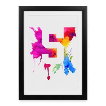 5 JAHRE 5. GEBURTSTAG - Gerahmtes Poster (27 × 37 cm) - Schwarz - Vorne
