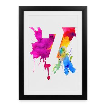 7 JAHRE 7. GEBURTSTAG - Gerahmtes Poster (27 × 37 cm) - Schwarz - Vorne