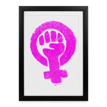Feminist Emancipation Feminsm Feminism Equality - Framed poster (27 × 37 cm) - black - Front
