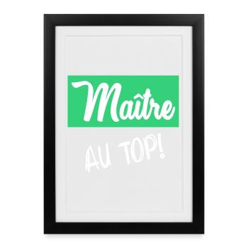 MASTER - Framed poster (27 × 37 cm) - black - Front