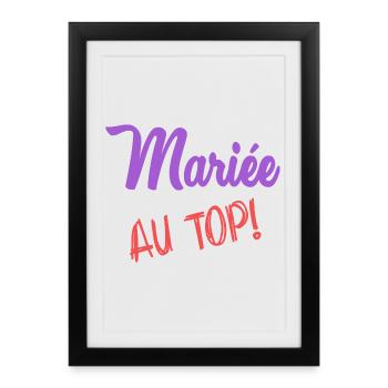 MARIEE - Affiche encadrée (27 × 37 cm) - noir - Devant