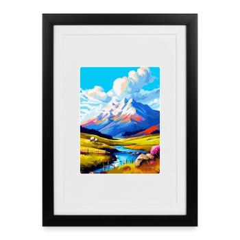 Ben Nevis Scotland Uk Vintage Travel Poster WPA - Framed poster (27 × 37 cm) - black - Front