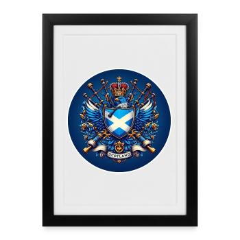 Scotland Logo - Framed poster (27 × 37 cm) - black - Front