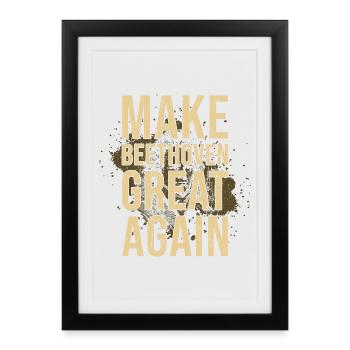 Beethoven - Affiche encadrée (27 × 37 cm) - noir - Devant