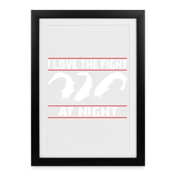 I poisson-chat - pêcheur de poisson-chat - Affiche encadrée (27 × 37 cm) - noir - Devant