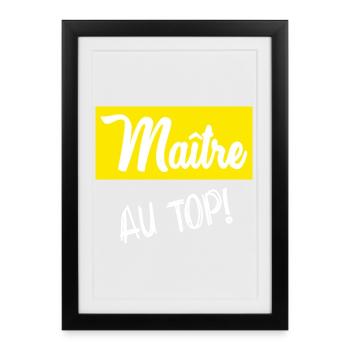 MASTER. MASTER. HUMOR - Framed poster (27 × 37 cm) - black - Front