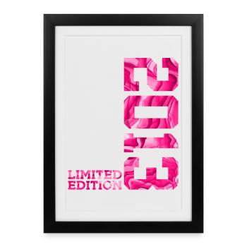 13E ANNIVERSAIRE ÉDITION LIMITÉE ROSE 2013 - Affiche encadrée (27 × 37 cm) - noir - Devant