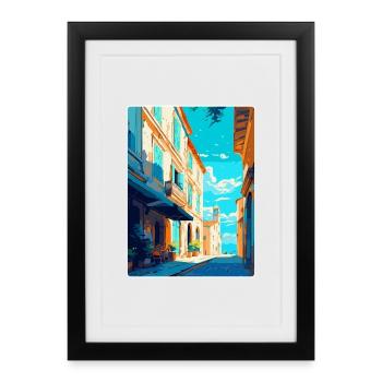 Arles France Vintage Travel Poster WPA Souvenir - Framed poster (27 × 37 cm) - black - Front
