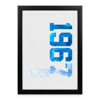 59E ANNIVERSAIRE ÉDITION LIMITÉE 1967 - Affiche encadrée (27 × 37 cm) - noir - Devant