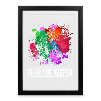 ice Hockey - Framed poster (27 × 37 cm) - black - Front