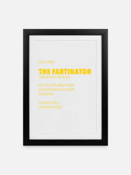 Fart - Framed poster (27 × 37 cm) - black