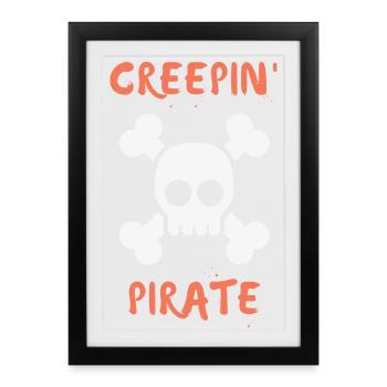 Creepin Pirate - Affiche encadrée (27 × 37 cm) - noir - Devant