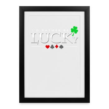 poker - Framed poster (27 × 37 cm) - black - Front