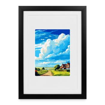 New Romney England Uk Vintage Travel Poster WPA - Framed poster (27 × 37 cm) - black - Front