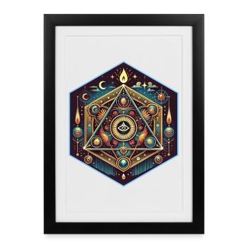 Orgone Energy Logo - Framed poster (27 × 37 cm) - black - Front