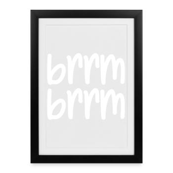 brrm brrm - Framed poster (27 × 37 cm) - black - Front