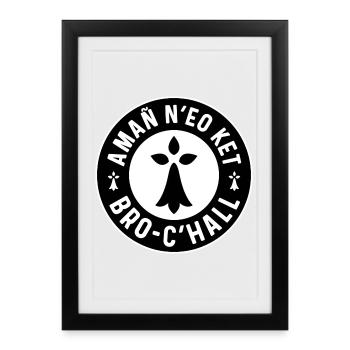 Amañ N’Eo Ket Bro C’Hall - This Is Not France - Framed poster (27 × 37 cm) - black - Front