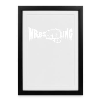 Wrestling - Framed poster (27 × 37 cm) - black - Front