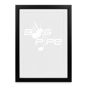 Cornemuse - Affiche encadrée (27 × 37 cm) - noir - Devant