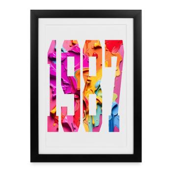 BUNT 39TH BIRTHDAY 1987 - Framed poster (27 × 37 cm) - black - Front