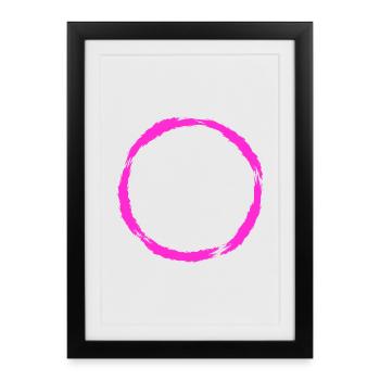 Circle symbol circle shape New variant - Framed poster (27 × 37 cm) - black - Front