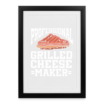 Cheese Making Cheese Lover - Framed poster (27 × 37 cm) - black - Front