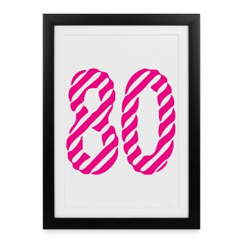 HAPPY BIRTHDAY. JOYEUX ANNIVERSAIRE. ANNIVERSAIRE. - Affiche encadrée (27 × 37 cm) - noir - Devant