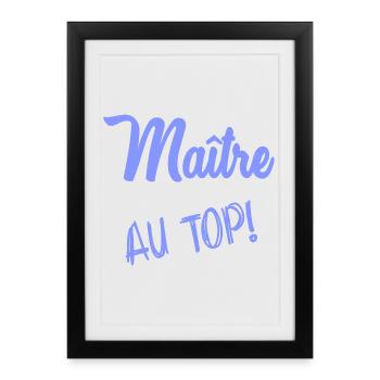 MASTER - Framed poster (27 × 37 cm) - black - Front