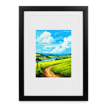 Lerryn Cornwall England Uk Travel Poster Souvenir - Framed poster (27 × 37 cm) - black - Front