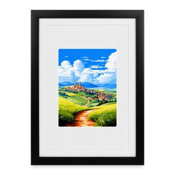 Castilla Y Leon Spain Vintage Travel Poster WPA - Framed poster (27 × 37 cm) - black - Front