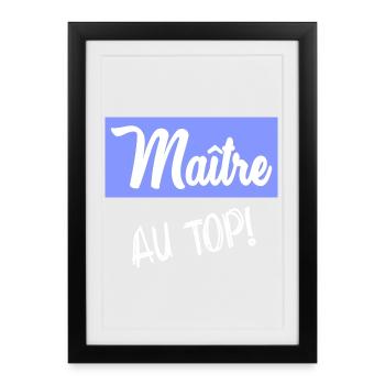 MASTER. MASTER. THANK YOU - Framed poster (27 × 37 cm) - black - Front